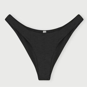 Organic Basics Women’s Swim Cheeky Bikini Bottom Black, Size Medium like new